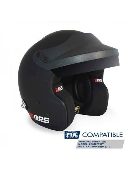 CASCO RRS PROTECT JET FIA (NEGRO MATE)