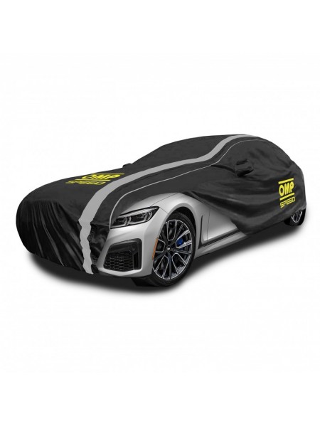 CUBRE COCHES EXTERIOR OMP SPEED COLOR NEGRO VARIAS TALLAS