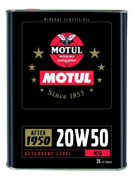 ACEITE MOTOR MOTUL CLASSIC 20W50