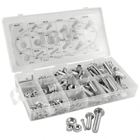 ESTUCHE DE TORNILLOS Y TUERCAS 240 PCS