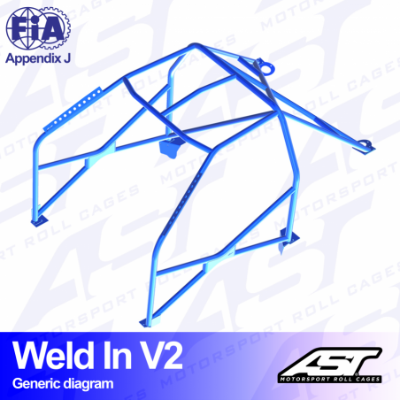 ARCO DE SEGURIDAD AUDI 100/200 (C3 Typ44 ) 4-PUERTAS SEDAN QUATTRO A SOLDAR V2