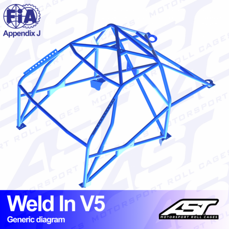 ARCO DE SEGURIDAD AUDI 100/200 (C3 Typ44 ) 4-PUERTAS SEDAN QUATTRO A SOLDAR V5