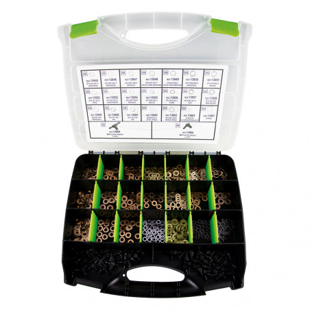 ESTUCHE DE ARANDELAS DE COBRE PARA INYECTORES 551 PCS
