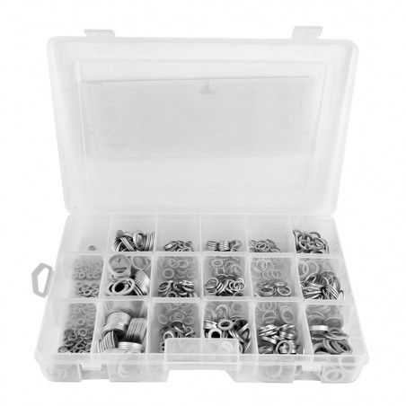 ESTUCHE DE ARANDELAS DE ALUMINIO 900 PCS