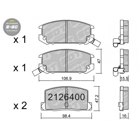 SDT HIGH PERFORMANCE 2126400