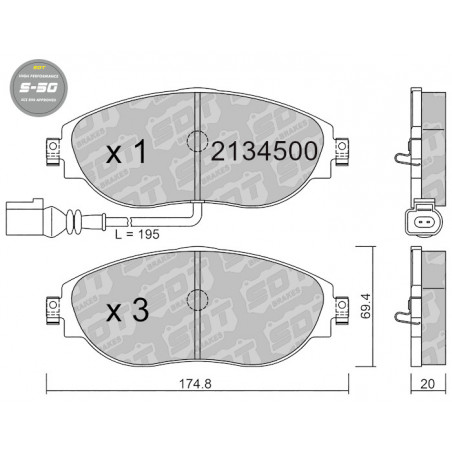 SDT HIGH PERFORMANCE 2134500
