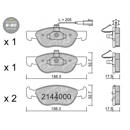 SDT HIGH PERFORMANCE 2144000