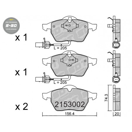 SDT HIGH PERFORMANCE 2153002