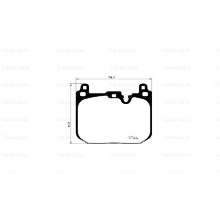 PASTILLAS DE FRENO TAROX CORSA 114 MINI JCW (F56) DEL.
