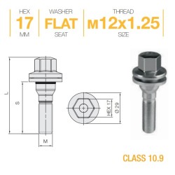 TORNILLO 17 W/WASH. 12X1.25X40