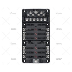 CAJA PORTA FUSIBLES 12P +...
