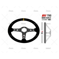 VOLANTE RRS CORSA T90 350mm...