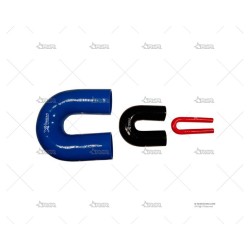 CODO SILICONA 180º AZUL ø32MM