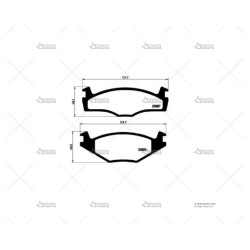 PASTILLA TAROX.114 VW GOLF...