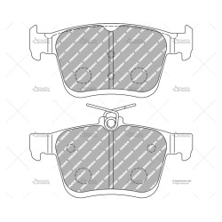 FERODO DS2500 TRAS. VW GOLF 7