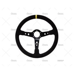 VOLANTE RACE NEGRO CUERO...