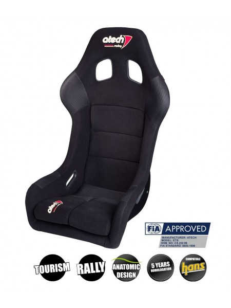 BAQUET ATECH RSR FIA Negro