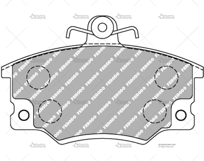 FERODO DS2500 DEL. FIAT UNO T. PH 1/ PH2 FERODO