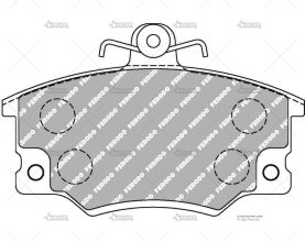 FERODO DS2500 DEL. FIAT UNO T. PH 1/ PH2 FERODO