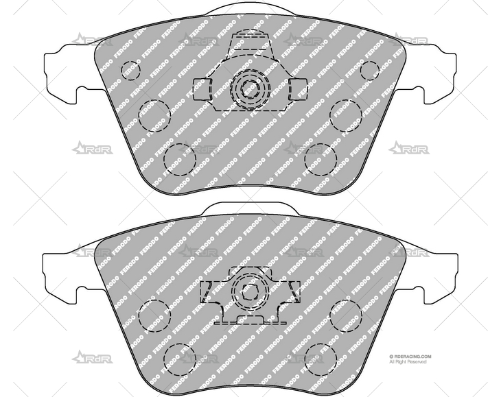 PASTILLAS DS2500 DEL. FOCUS ST 05+/VOLVO FERODO