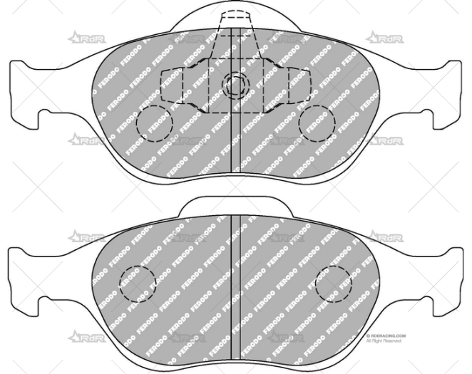 FERODO DS2500 DEL. FORD FIESTA ST 150 FERODO