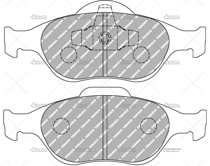 FERODO DS2500 DEL. FORD FIESTA ST 150 FERODO