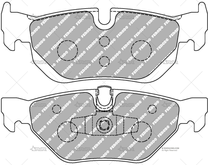 FERODO DS2500 TRAS. BMW E87E/90/E91/E92 FERODO