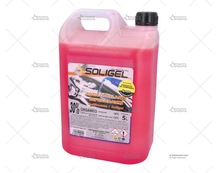 ANTI CONGELANTE 30% -18ºC ROSA 5L GLOBAL RACING OIL
