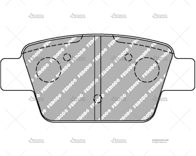 FERODO DS2500 TRAS. FIAT STILO ABARTH FERODO
