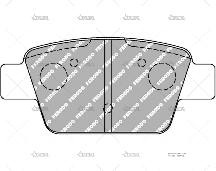 PASTILLAS DS2500 TRAS. FIAT STILO ABARTH FERODO