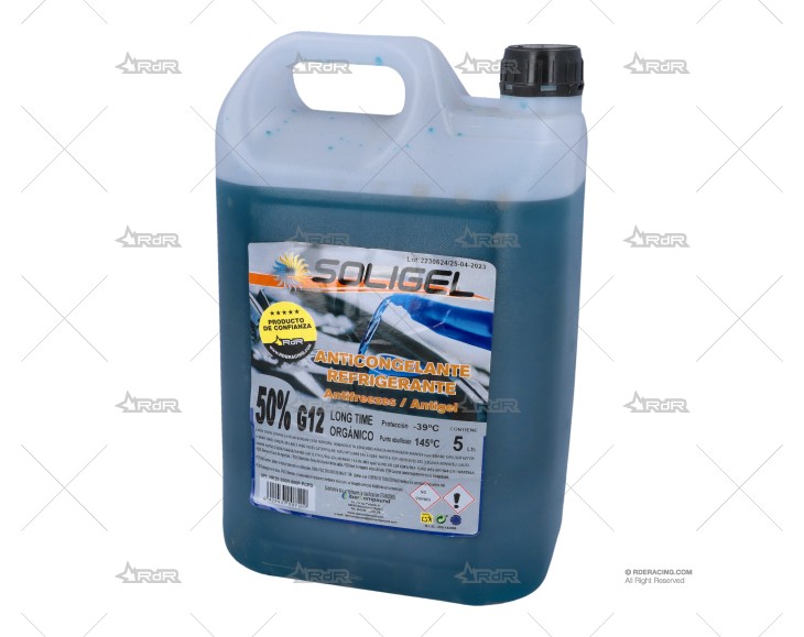 ANTI CONGELANTE 50% -39ºC AZUL 5L GLOBAL RACING OIL