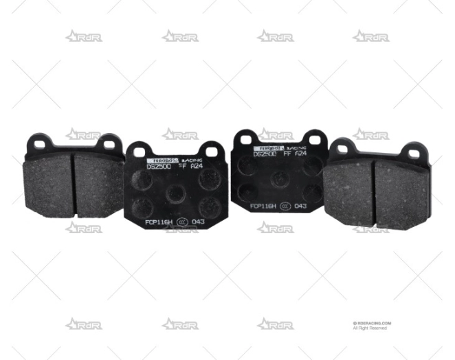 PASTILLAS DS2500 TRAS.MITSU.EVO5/6/7/8/9 FERODO