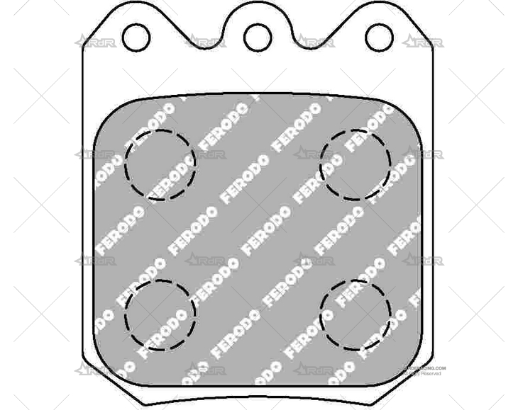 FERODO DS3000 PINZA WILWOOD 2P FERODO
