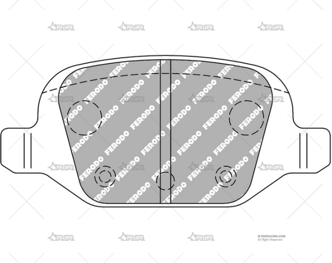 FERODO DSPERF. DEL. FIAT PUNTO/PANDA/500 FERODO