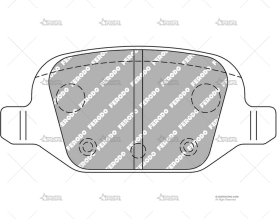 FERODO DSPERF. DEL. FIAT PUNTO/PANDA/500 FERODO