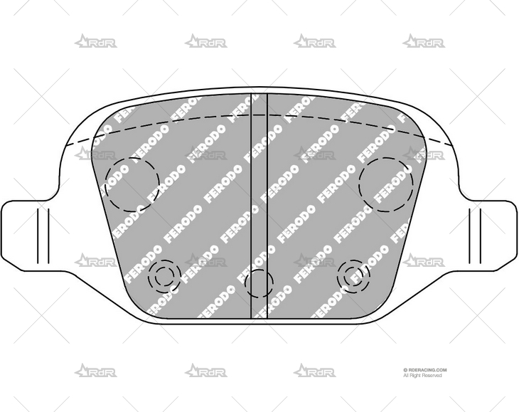 FERODO DSPERF. DEL. FIAT PUNTO/PANDA/500 FERODO