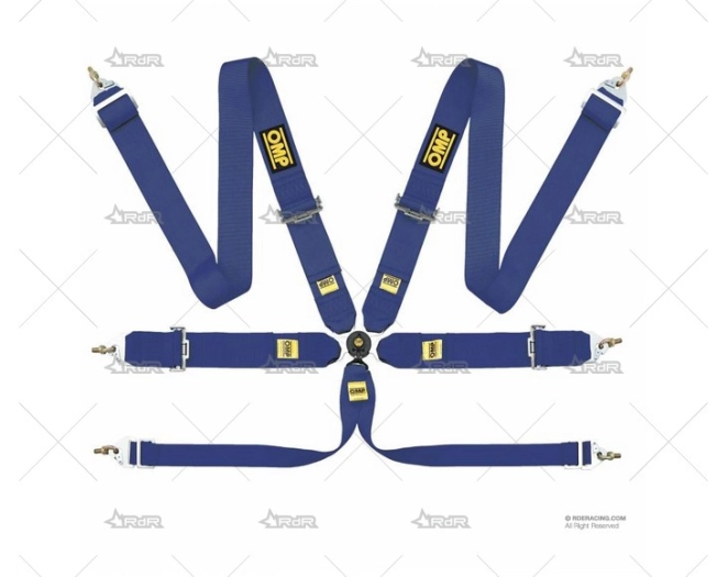ARNES 6 PUNTOS OMP 3" AZUL TRACK D(2013)