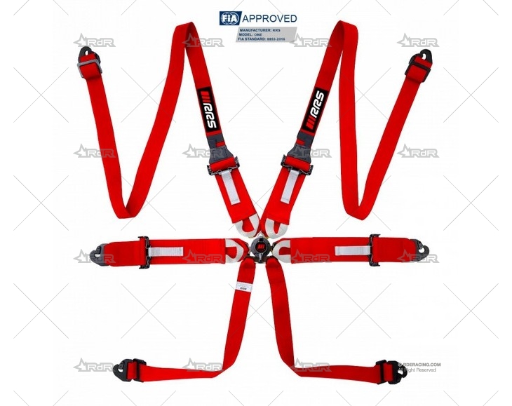 ARNES 6 PUNTOS RRS FIA ONE ROJO 2025 RRS