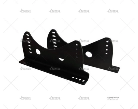 FIJACIONES LATERALES ALUMINIO NEGRO RRS