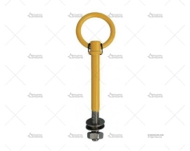 GANCHO REMOLQUE OMP 6mm ALU. AMARILLO OMP