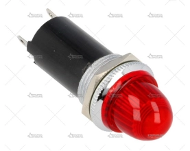 INDICADOR LED GRANDE 12v ROJO QSP