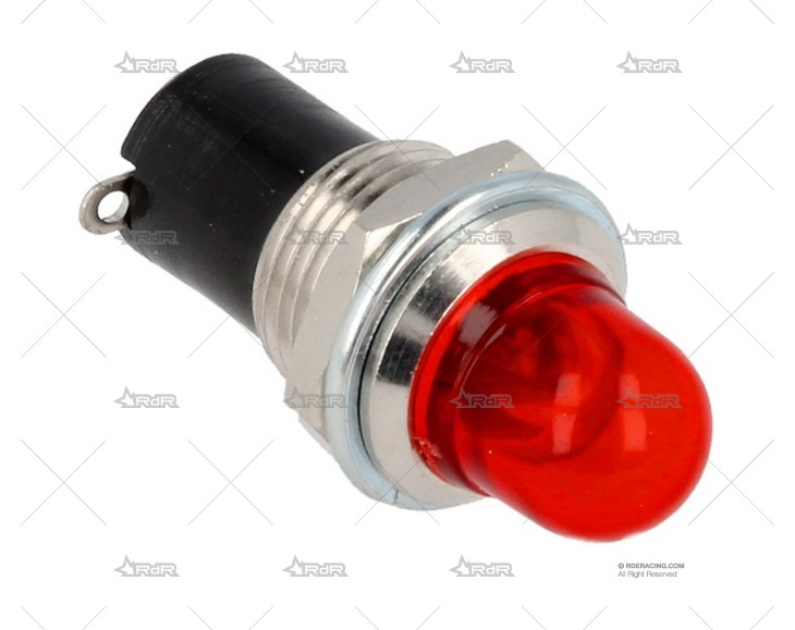 INDICADOR LED MEDIANO 12v ROJO QSP