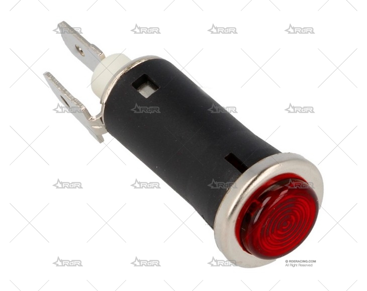 INDICADOR LED MEDIANO 12v ROJO QSP