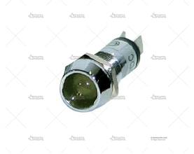 INDICADOR EMPOTRABLE METAL. LED AMARILLO BRAND R