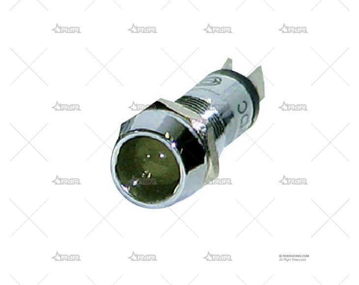 INDICADOR EMPOTRABLE METAL. LED AMARILLO BRAND R