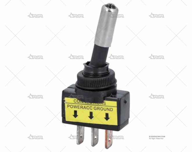 INT. ON-OFF 20A/12V/3PIN LUZ AZUL BRAND R