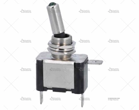 INT. ON-OFF 25A/12V/3PIN LUZ VERDE BRAND R