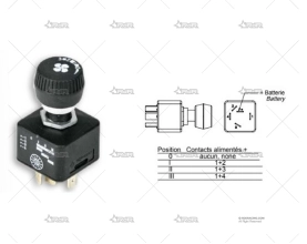INTERRUPTOR 4 POSICIONES VENTILADOR SIROCO
