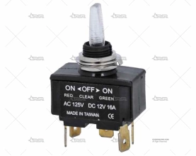 INTERRUPTOR PALANCA C/LUZ ON-OFF-ON TRIC BRAND R