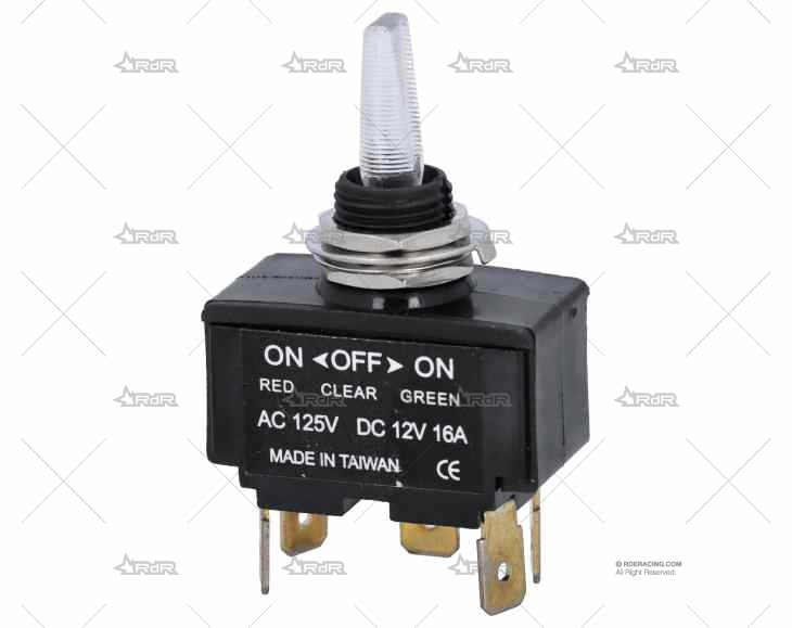 INTERRUPTOR PALANCA C/LUZ ON-OFF-ON TRIC BRAND R